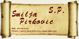 Smilja Pirković vizit kartica